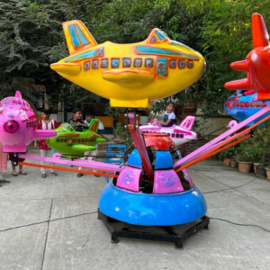 Colorful aero plane ride for children’s entertainment