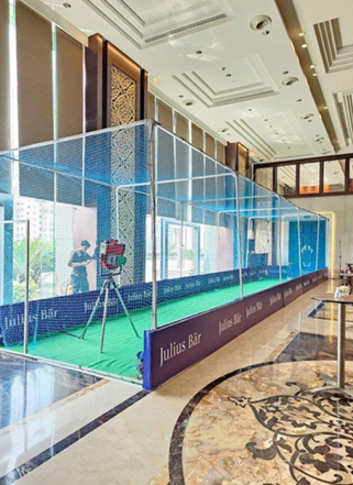 Cricket net game for kids and adults at events