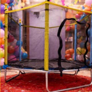 Compact mini trampoline for fun jumping activity