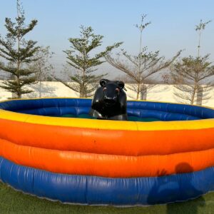 Inflatable bull ride game for kids and adults